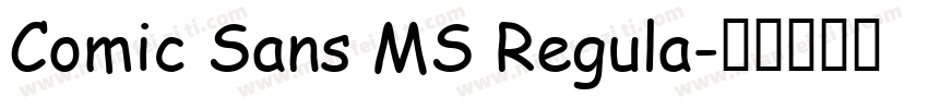 Comic Sans MS Regula字体转换